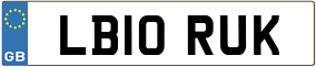 Truck License Plate
